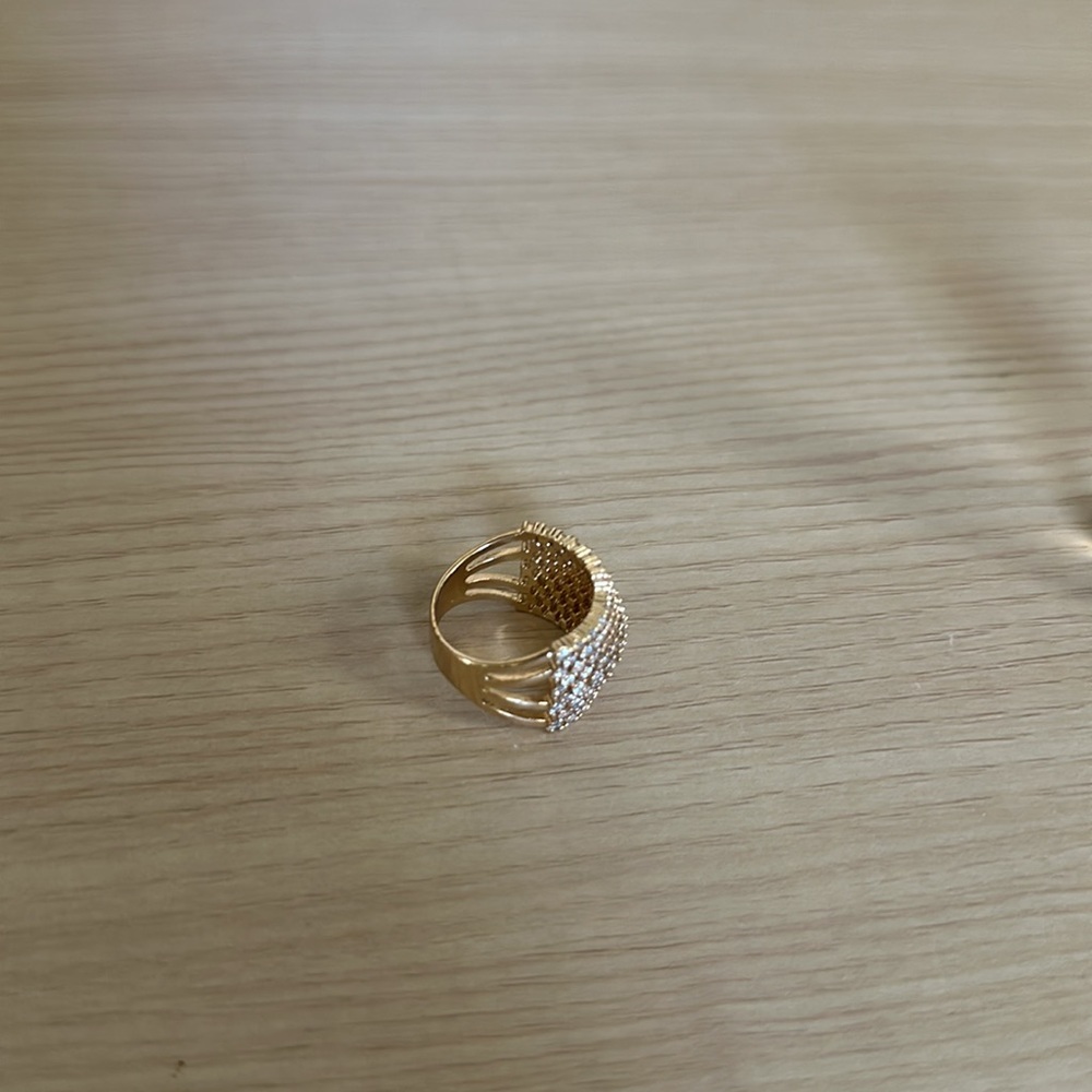 Express Gold Rhinestone Ring 8 - Picture 7 of 9